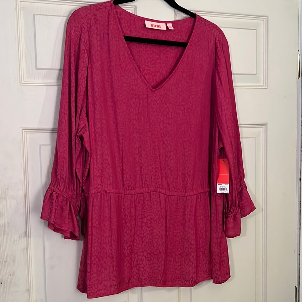 Pink Leopard Dress Top